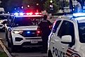 Washington, DC, USA - MPDC (Metropolitan Police District of Columbia) police units and officer respond to the scene of an emergency.