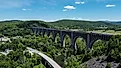 The Tunkhannock Viaduct located in Nicholson, Pennsylvania. 