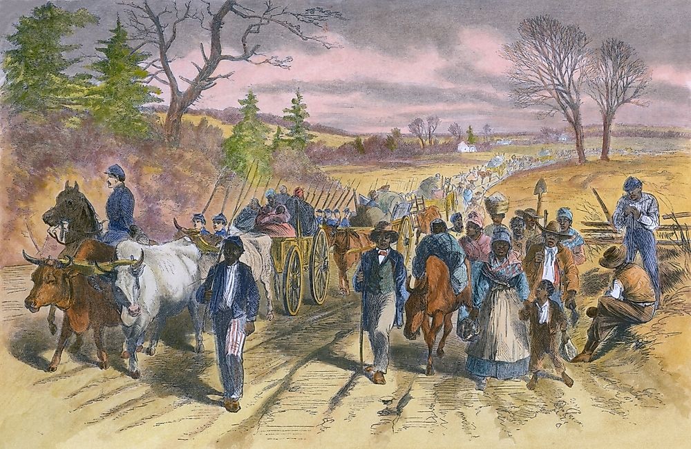 When was the emancipation proclamation and what did it do worldatlas
