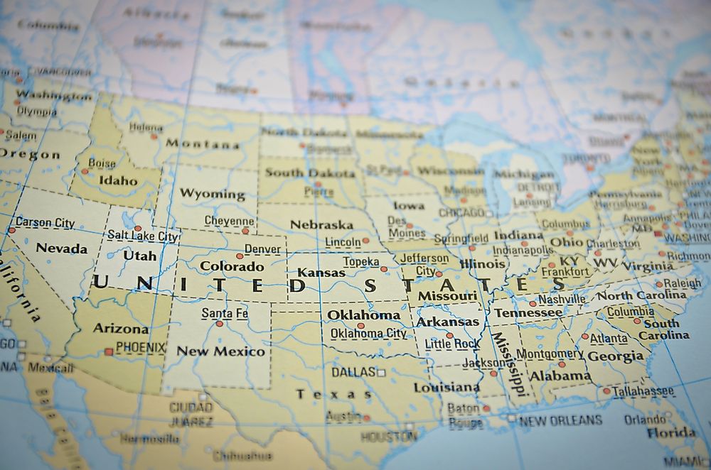 How many states are there in the united states worldatlas