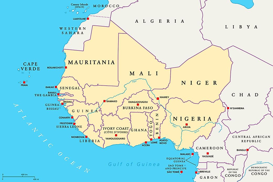 Which Countries Are Part Of West Africa?