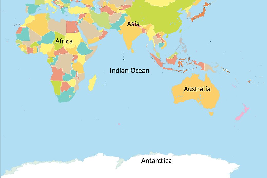 Which Continents Border The Indian Ocean? - WorldAtlas.com