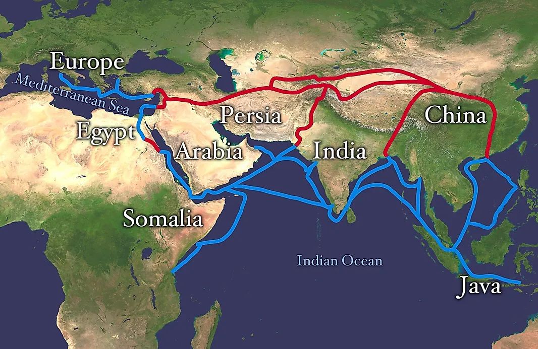 where did the silk road travel through