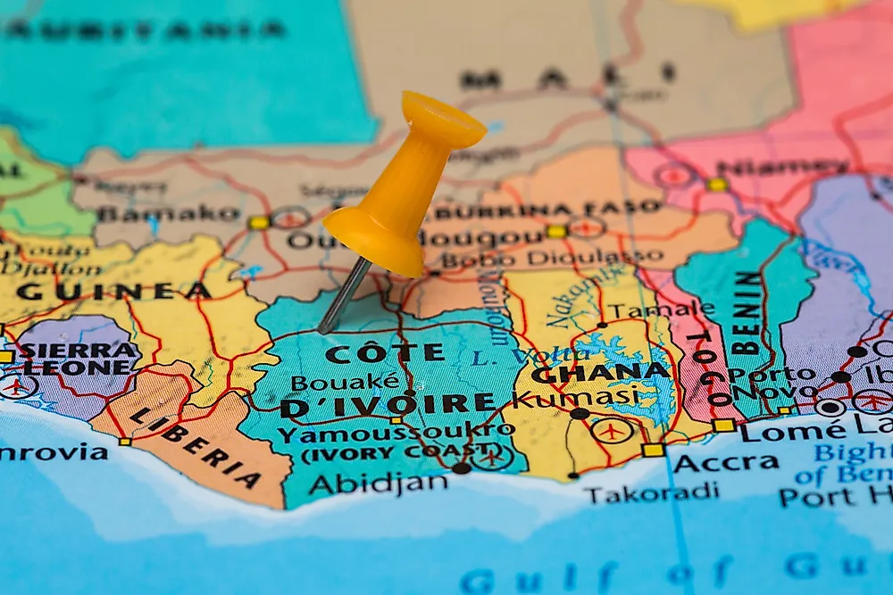 Which Countries Border The Ivory Coast?