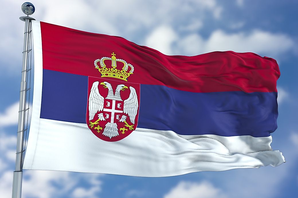Национальный флаг сербии