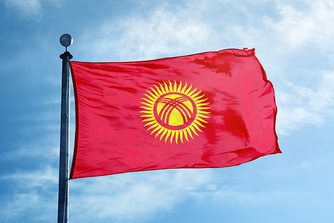 Киргизский флаг картинки