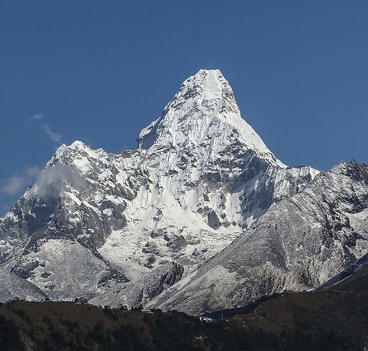 From Where Does Mount Everest Rise?