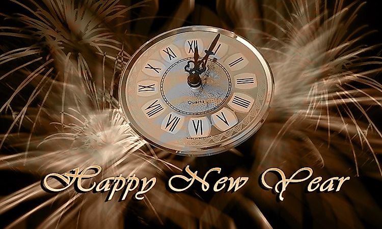 New Year's Eve Dates From Around The World, 2017