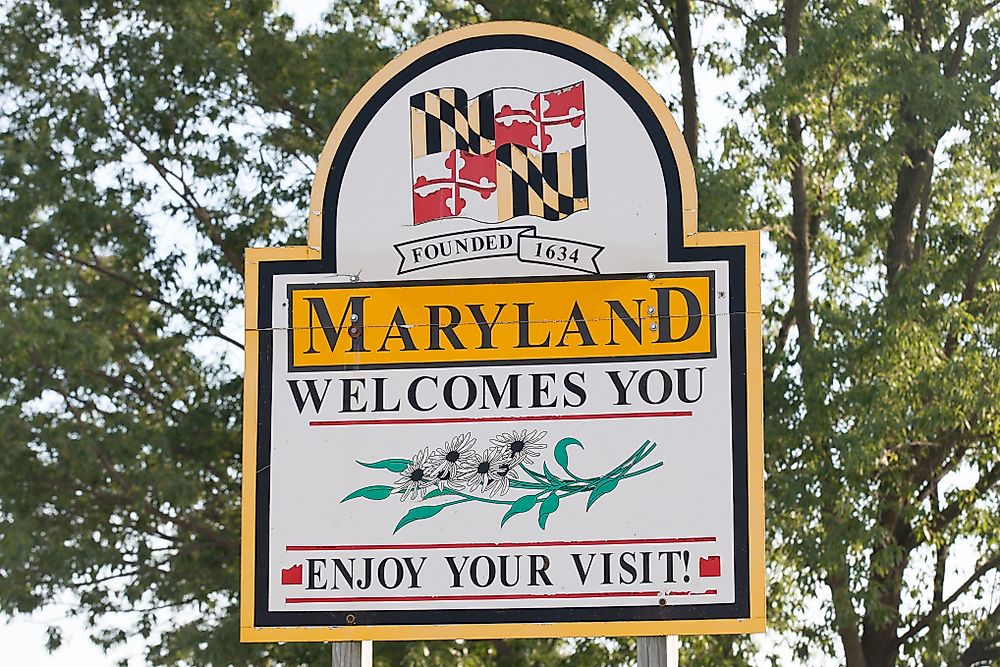Which States Border Maryland?
