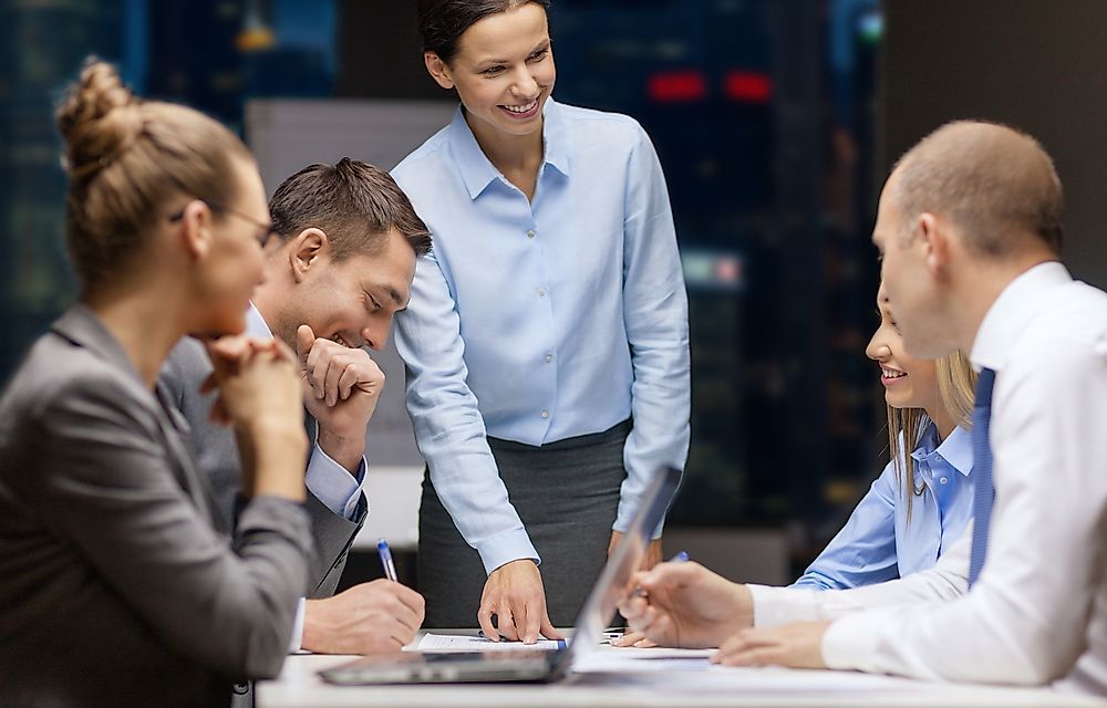 Where Are Women Least Likely To Hold Senior Roles?