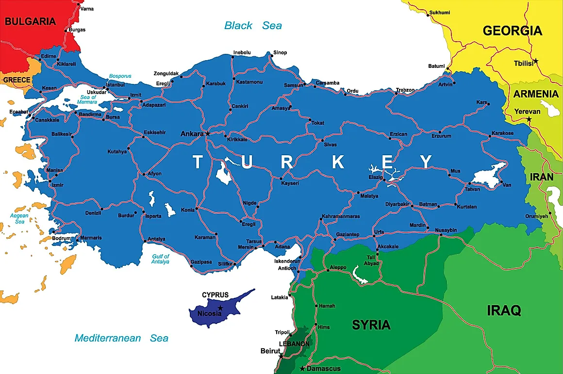 Which Countries Span More Than One Continent?