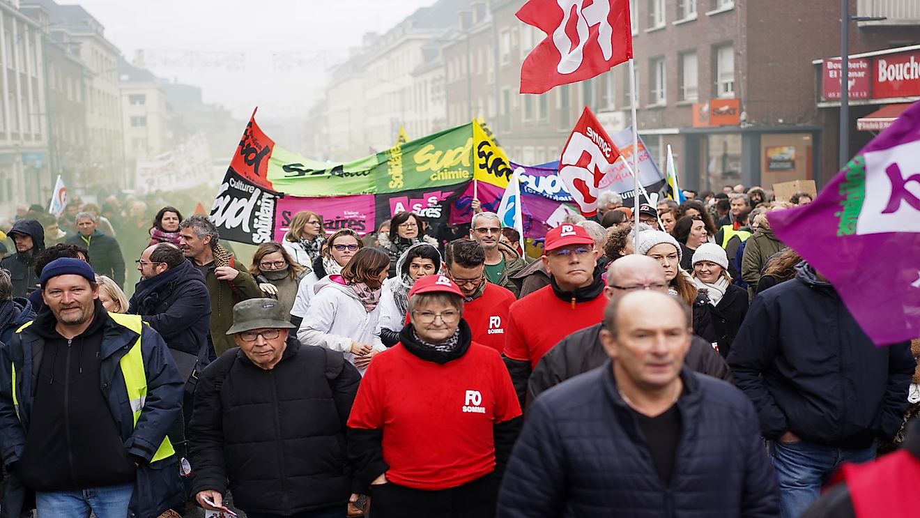The French Continue To Protest Pension Reforms