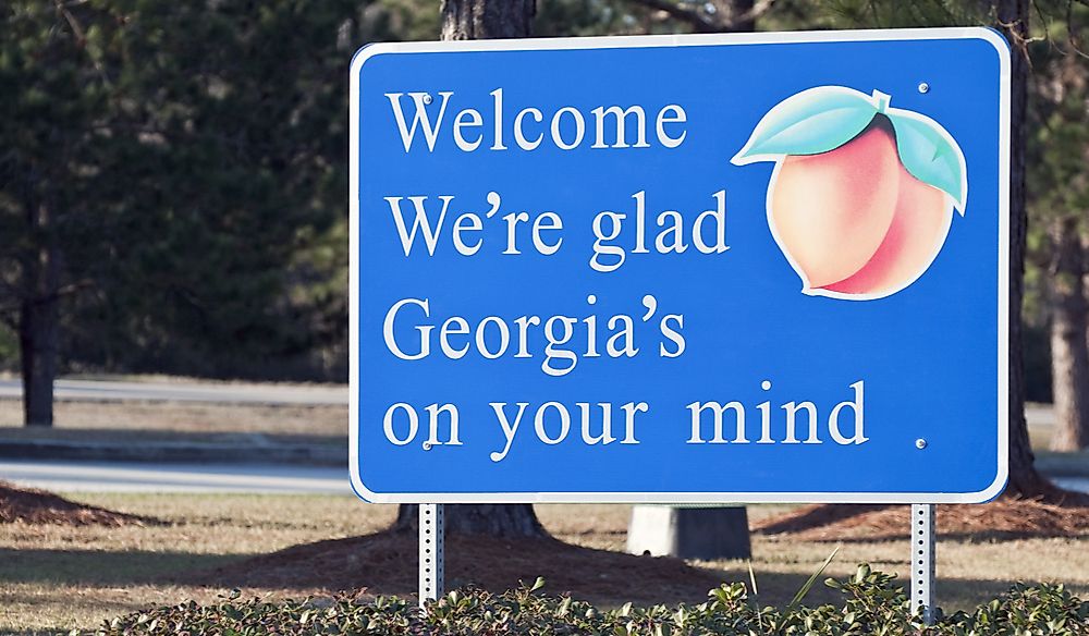 Which States Border The US State Of Georgia?