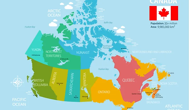 The Regions of Canada - WorldAtlas.com