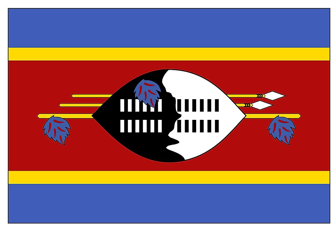 What Do The Colors And Symbols Of The Flag Of Swaziland Mean