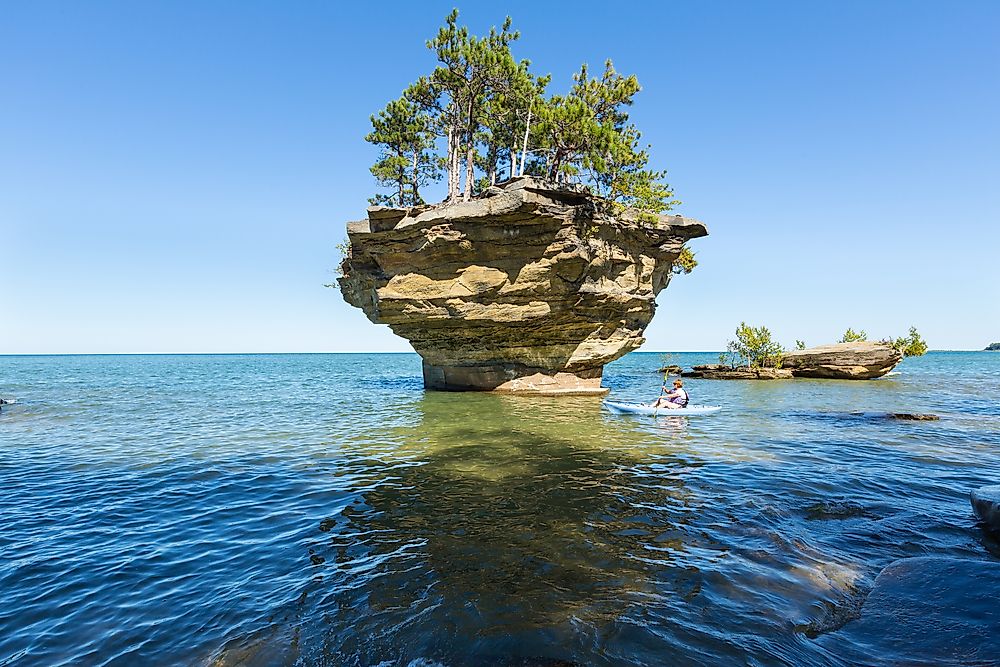 Which States Border Lake Huron?