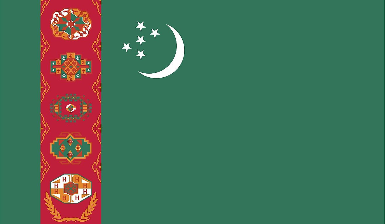 What Do the Colors and Symbols of the Flag of Turkmenistan Mean?