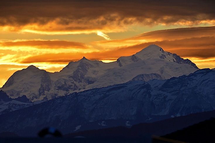 Where Does Mont Blanc Rise?