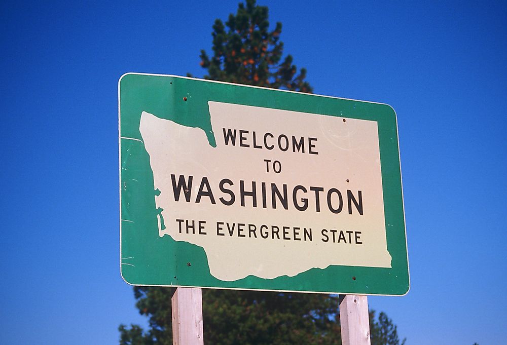 Which States Border Washington?