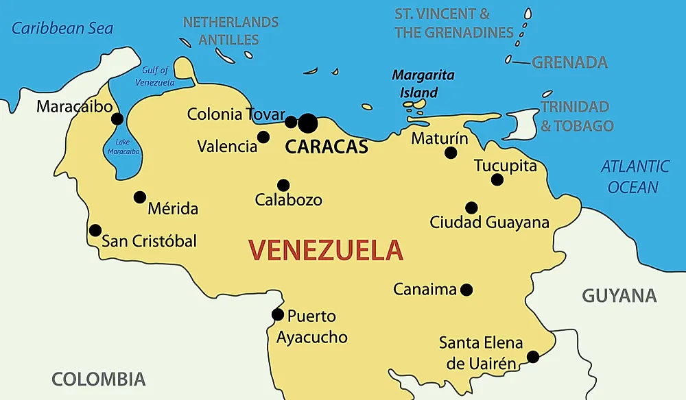 Which Countries Have A Coastline On The Gulf Of Venezuela?