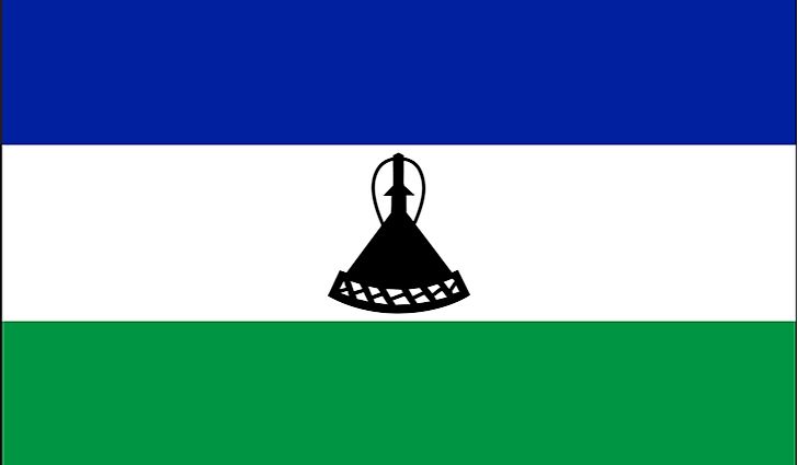 The Flag of Lesotho