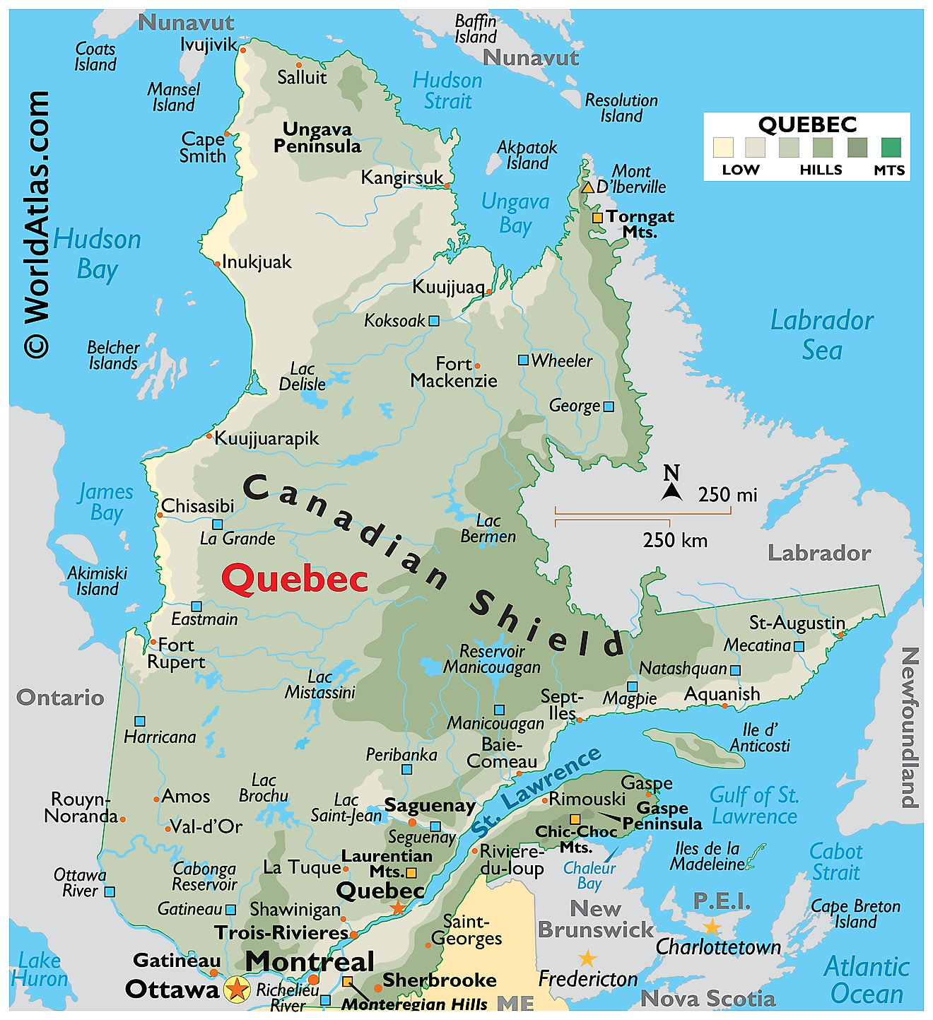 Carte De Quebec
