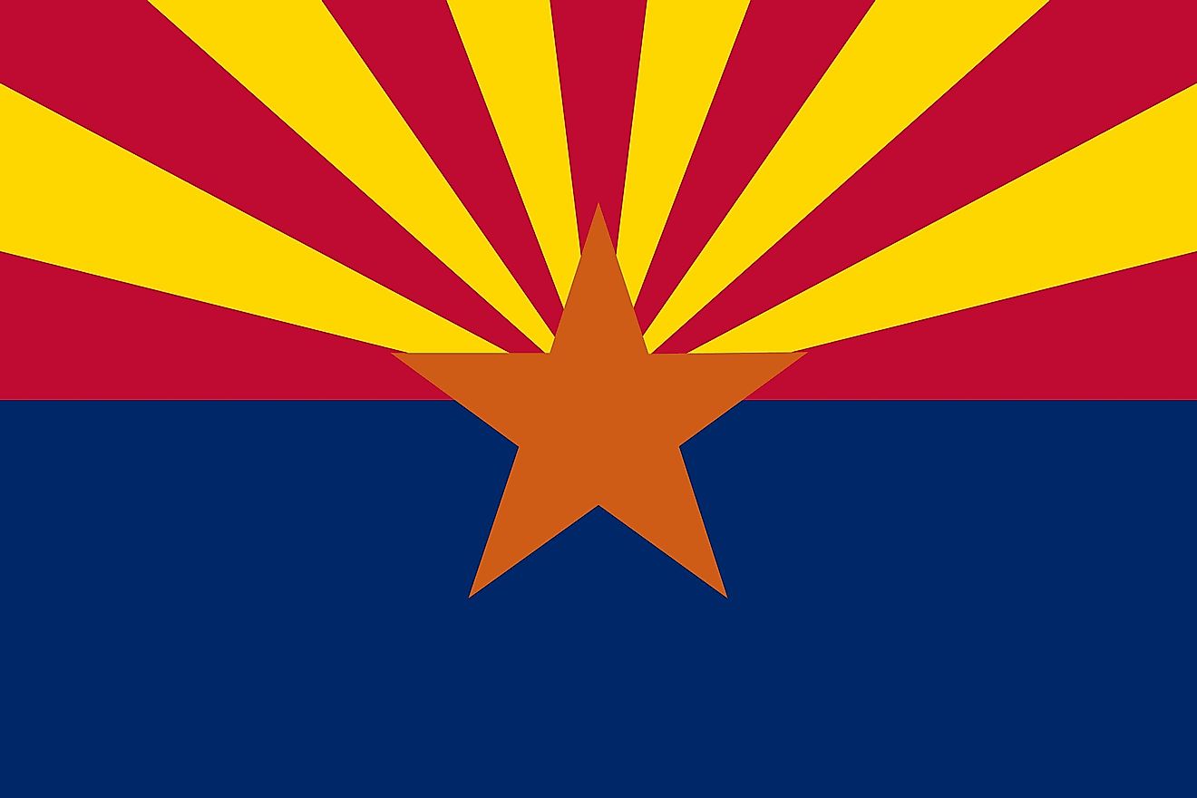 What is the arizona state flag worldatlas