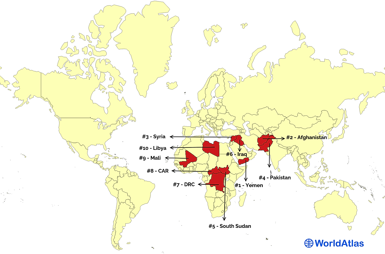 most dangerous countries to travel as a woman