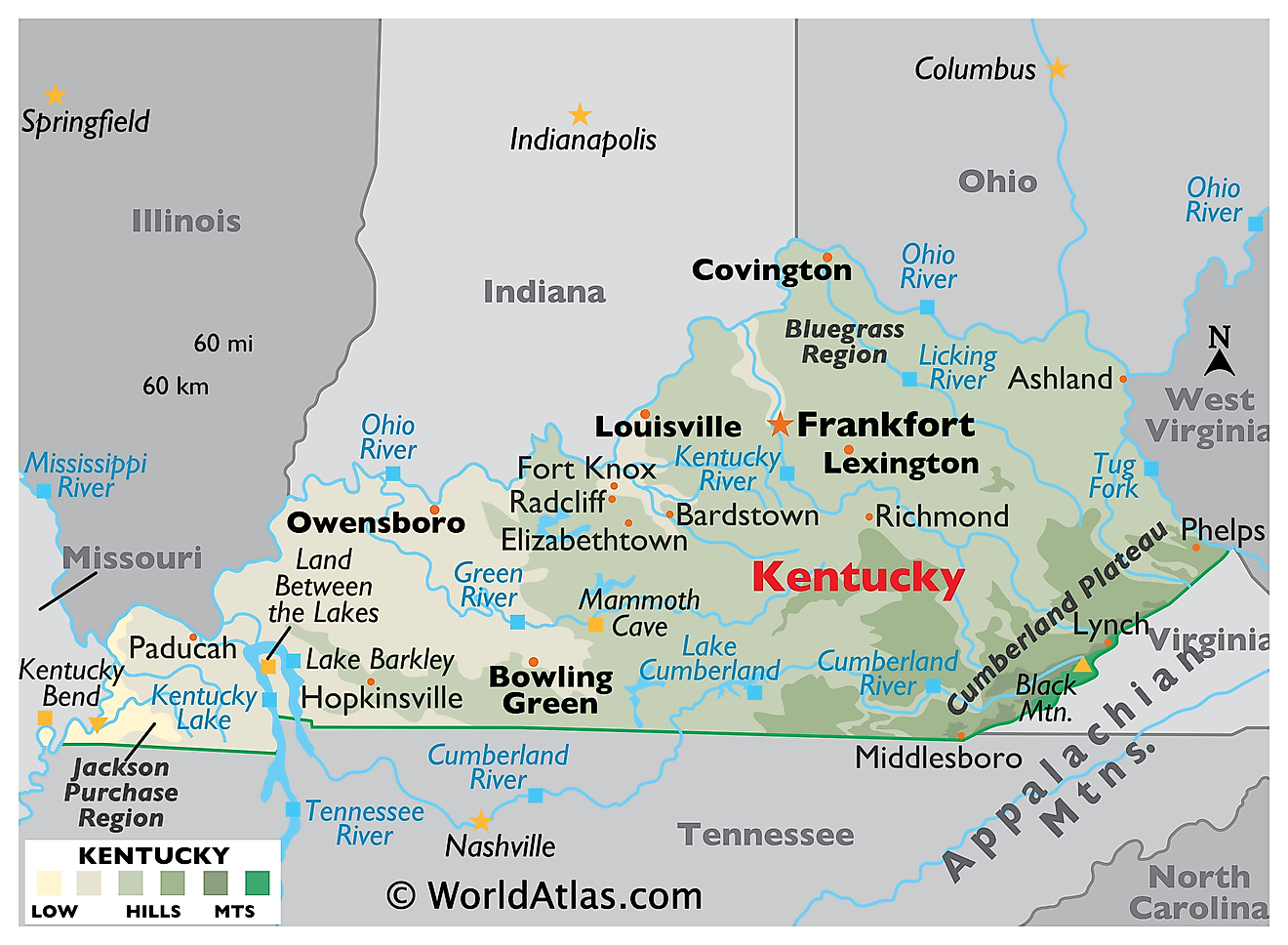 Kentucky Location On The U S Map - vrogue.co