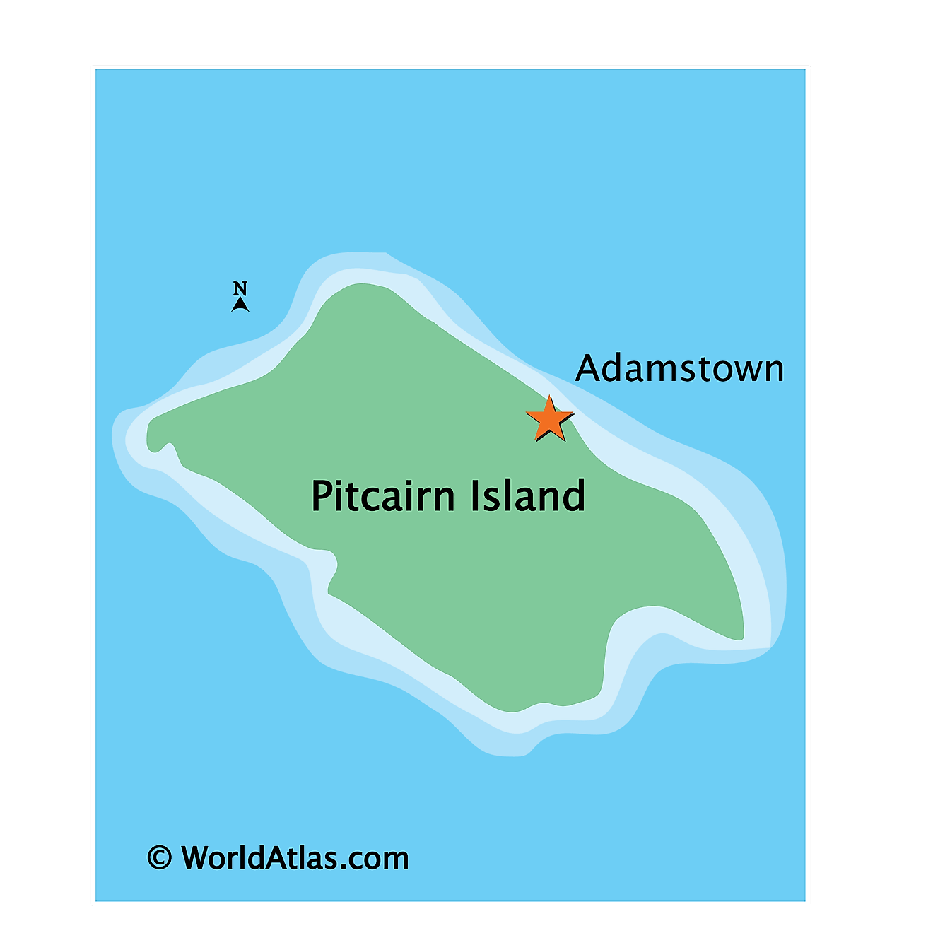 Pitcairn Maps & Facts World Atlas