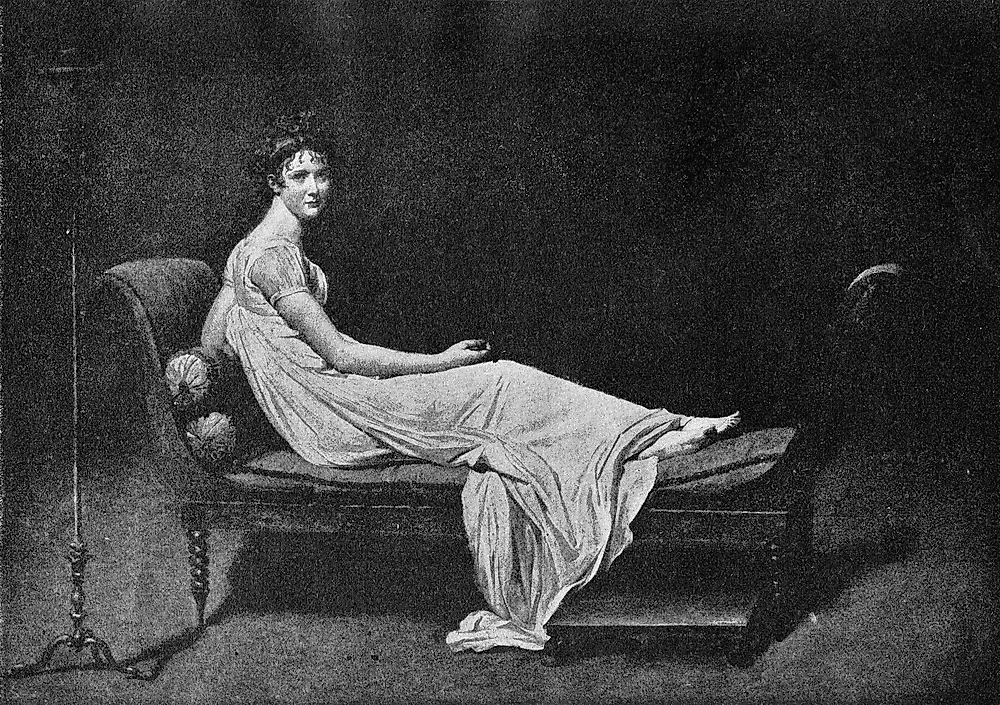 Famous Artwork the Portrait of Madame Récamier WorldAtlas