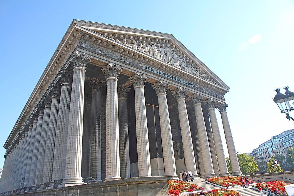 Architectural Buildings of the World La Madeleine WorldAtlas