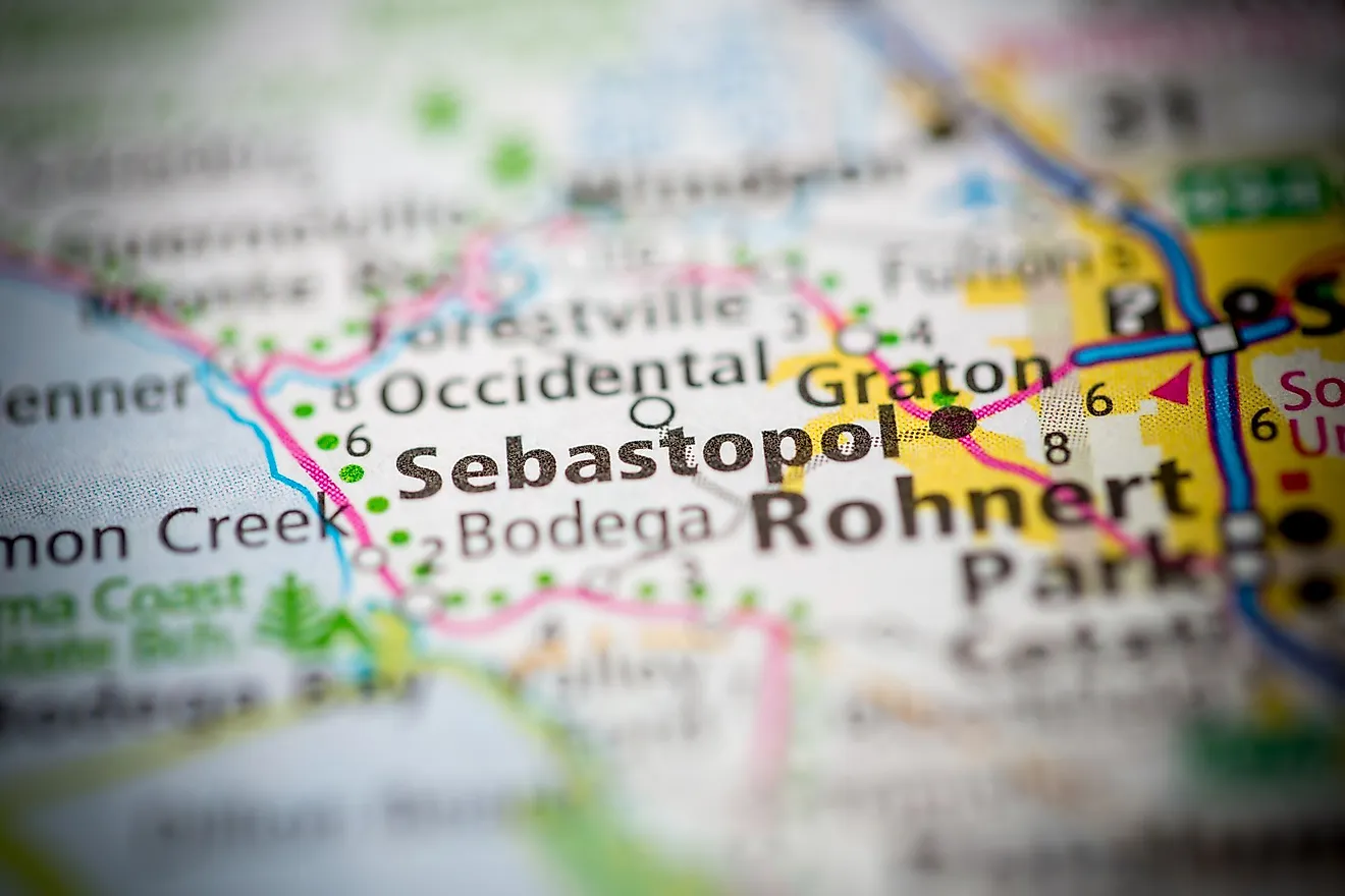 Sebastopol, California WorldAtlas