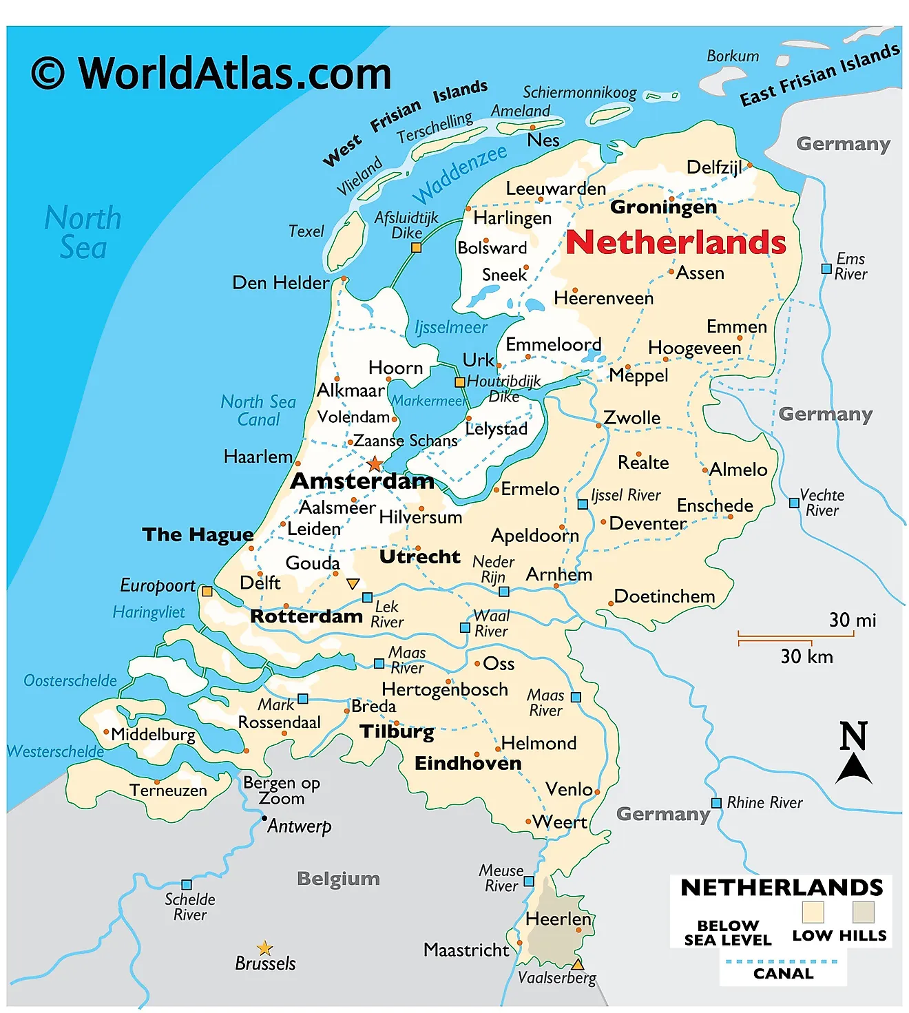 The Netherlands Maps And Facts World Atlas