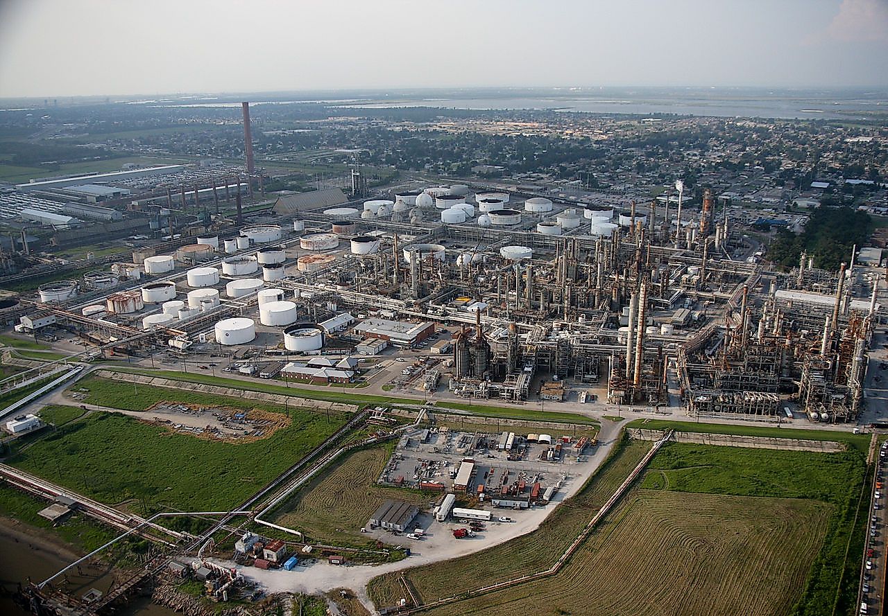 The Biggest Industries In Louisiana WorldAtlas american-industrialization-map