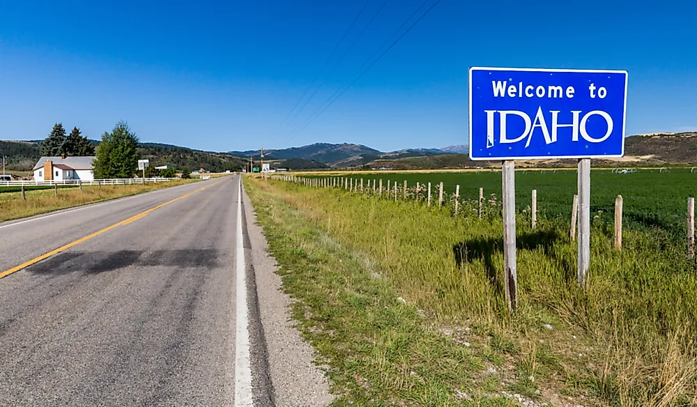 Which States Border Idaho? WorldAtlas