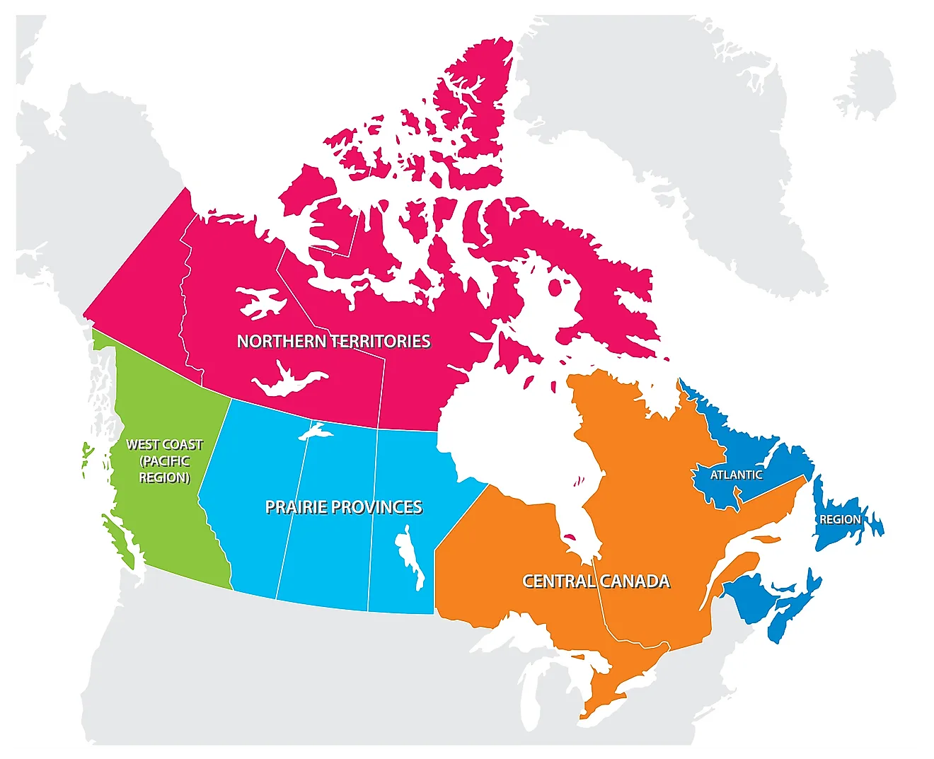 The 5 Regions Of Canada Worldatlas