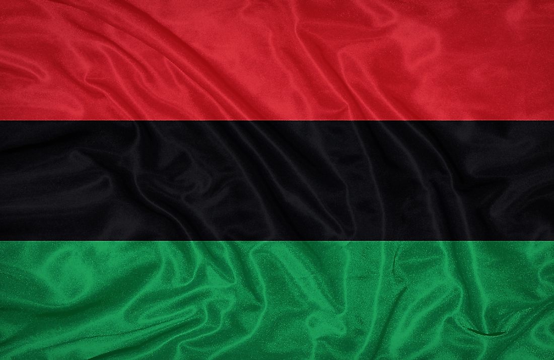 The Pan-African flag is a tricolor flag. 