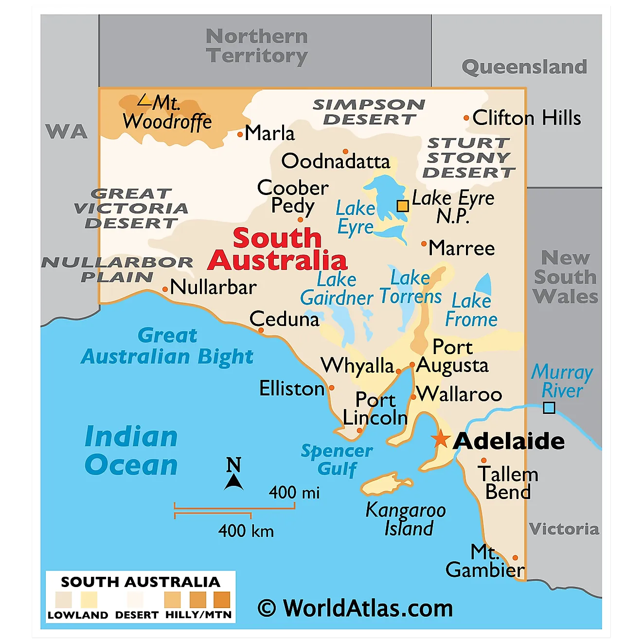 South Australia Maps & Facts World Atlas