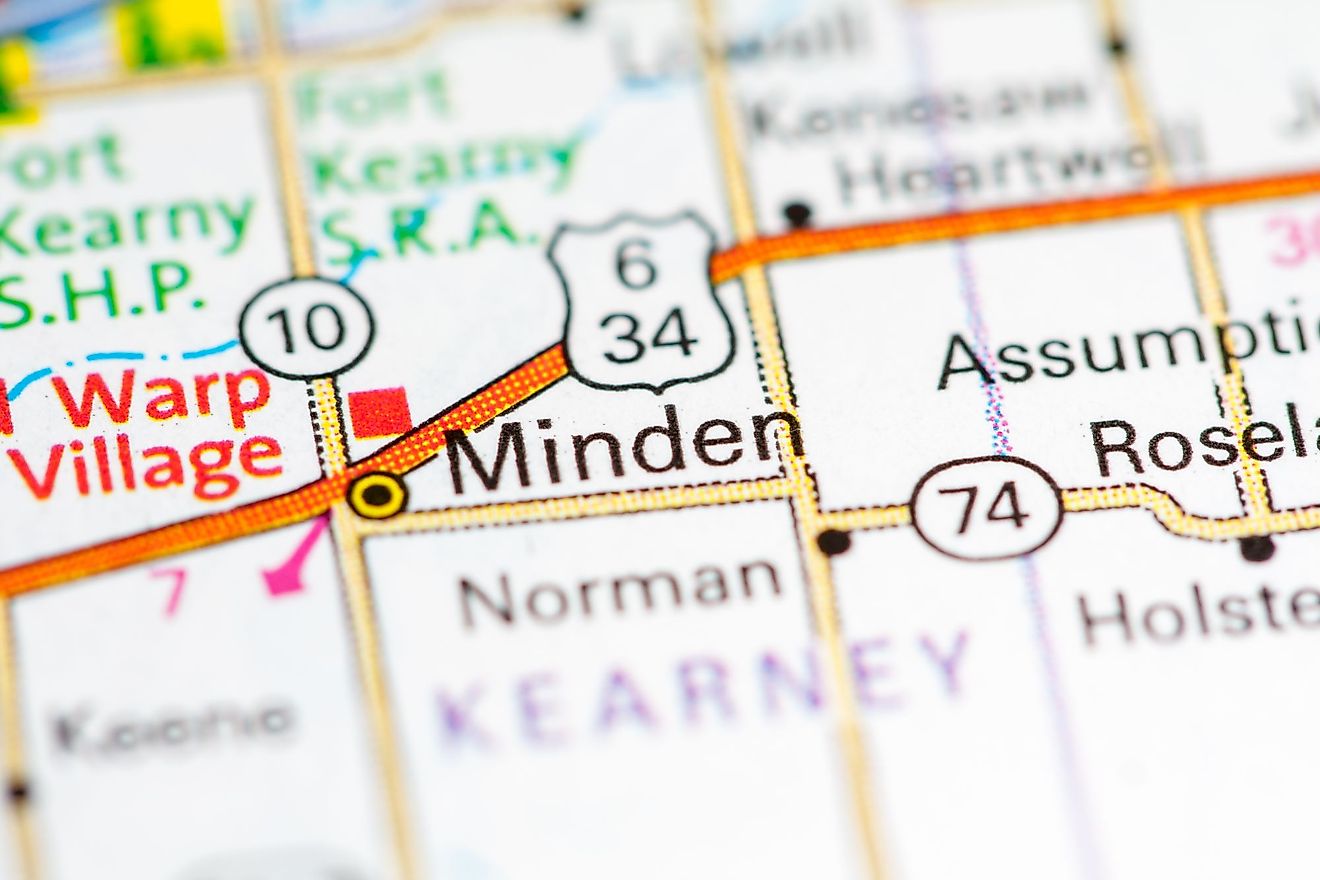 Minden, Nebraska WorldAtlas