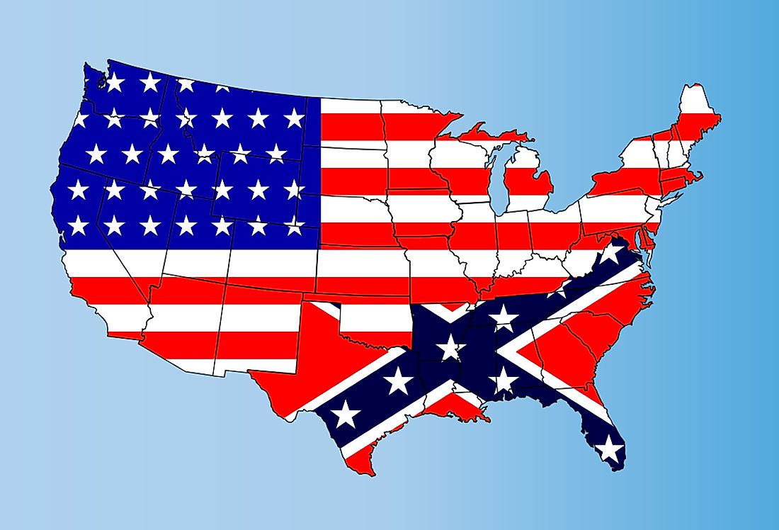 Which States Were In The Confederacy Worldatlas