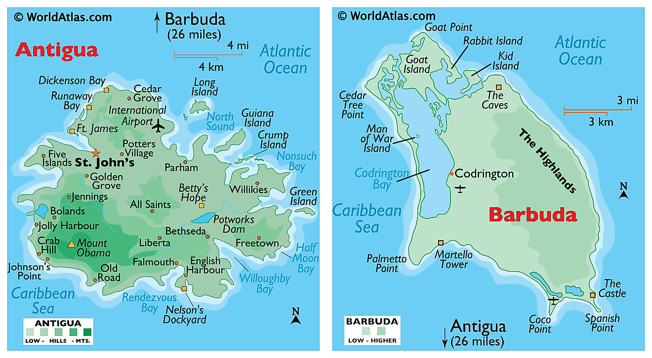 Antigua and Barbuda Maps & Facts - World Atlas