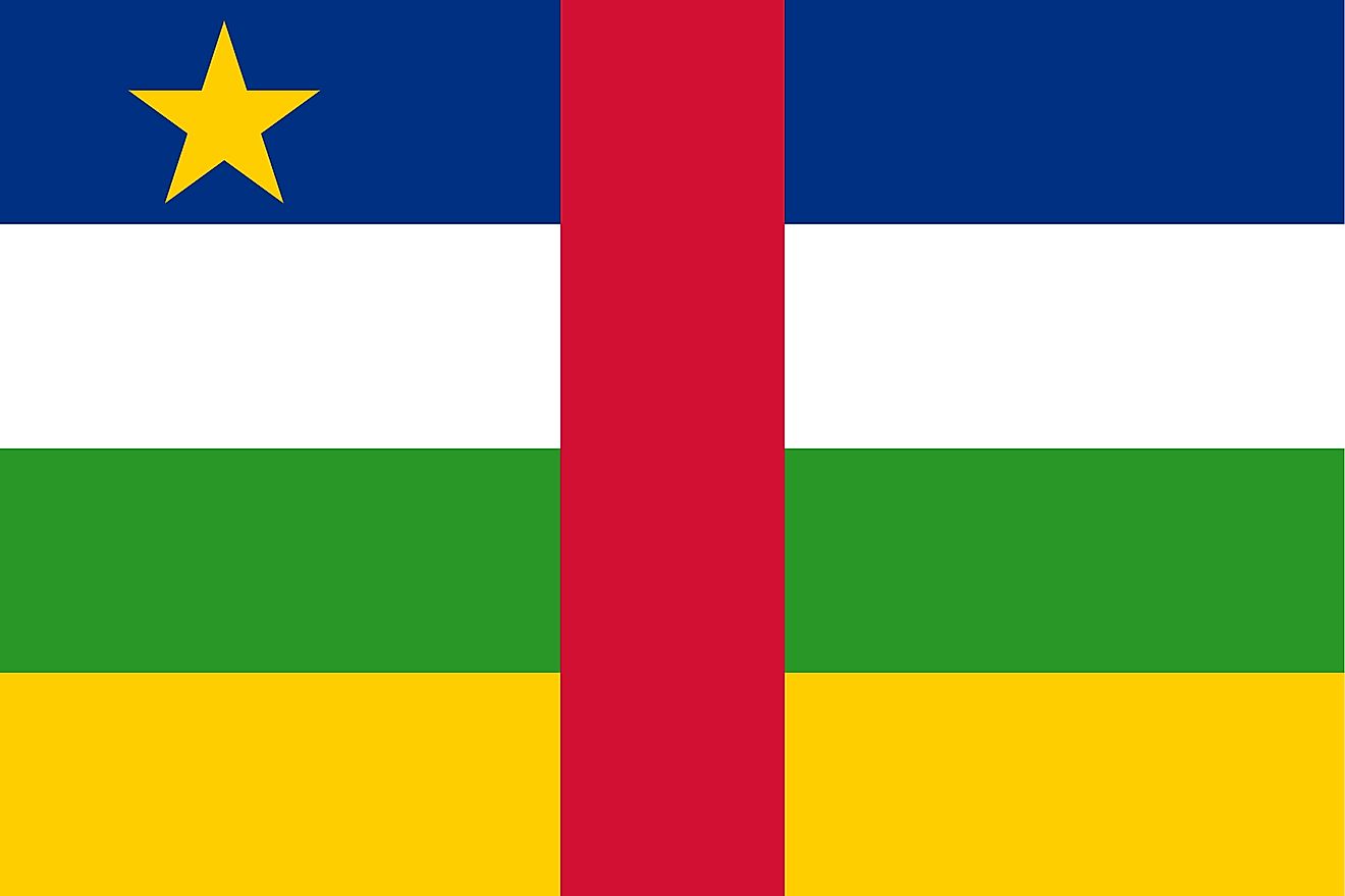 Flags, Symbols & Currency of African Republic - World