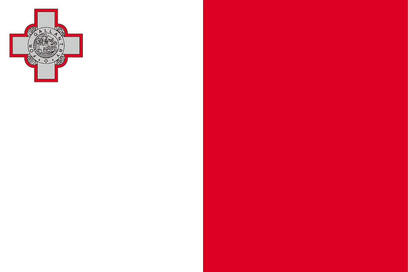 Red and shop white flag vertical