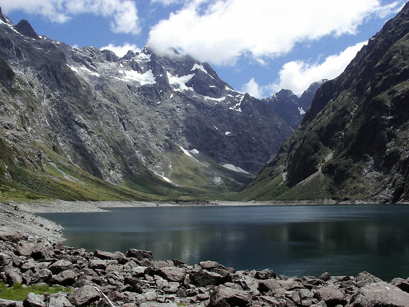 Lake Marian in Fiordland National Park