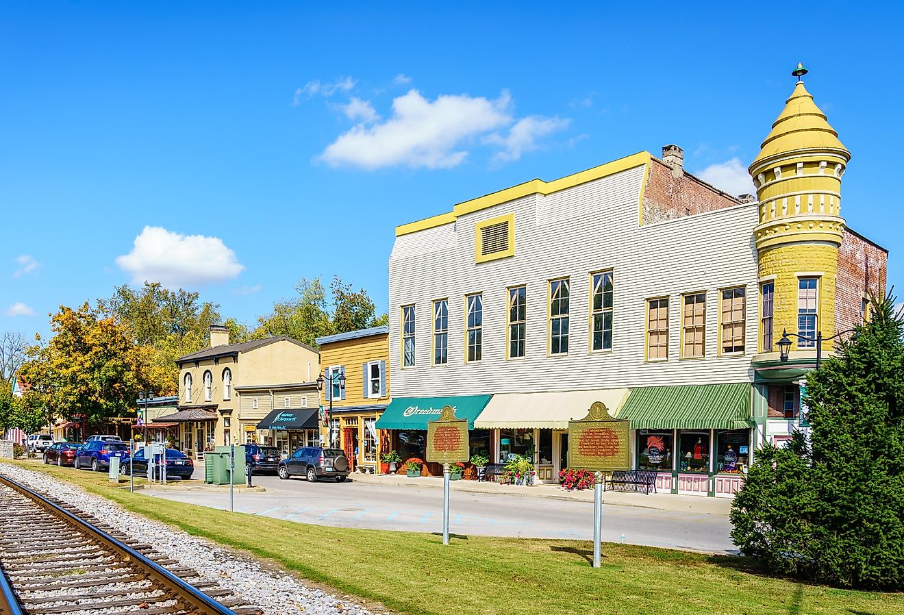 Downtown Midway, Kentucky. Image credit Alexey Stiop via Shutterstock.com