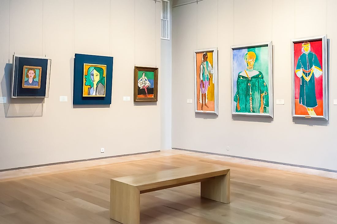 Editorial credit: Anna Pakutina / Shutterstock.com. A hall in the Hermitage displaying several works by Henri Matisse. 