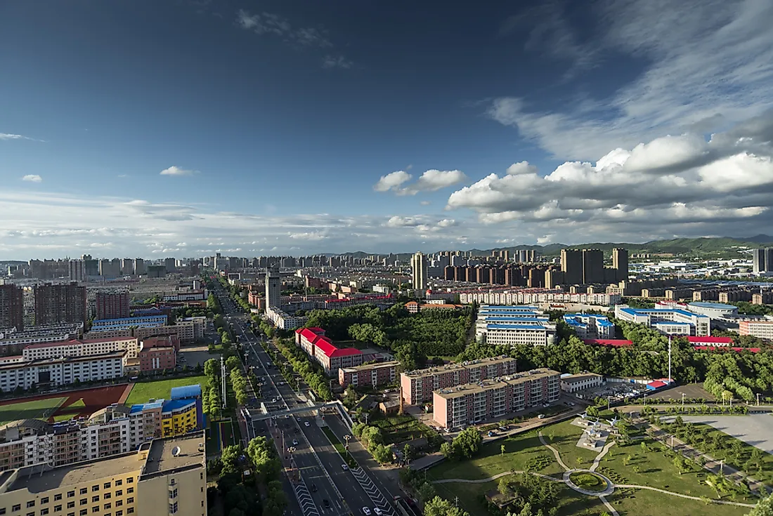 Jilin, China, where the explosions happened. 