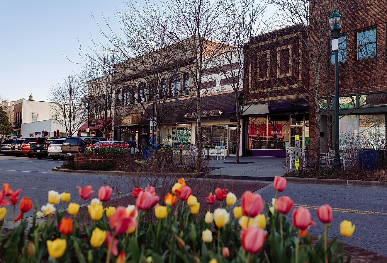 The day before Easter in Hendersonville, North Carolina. Image credit MILA PARH via Shutterstock