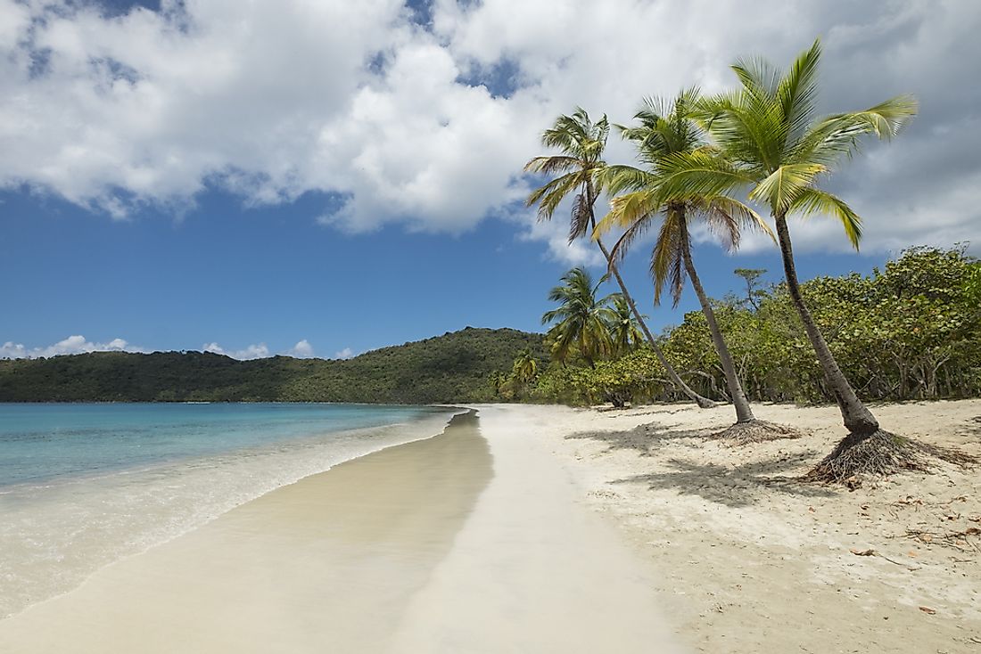 A beach in the US Virgin Islands 